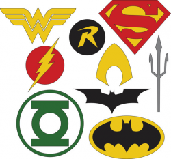 DC Superhero Logos SVG & DXF files | Party | Superhero logo ...