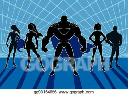 Vector Stock - Superhero team 2. Stock Clip Art gg98164656 ...