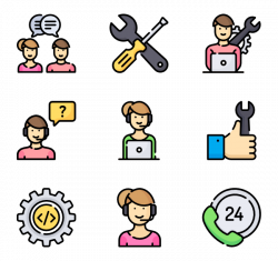 8 technical support icon packs - Vector icon packs - SVG, PSD, PNG ...