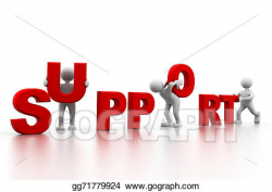 Clipart - Support. Stock Illustration gg71779924 - GoGraph