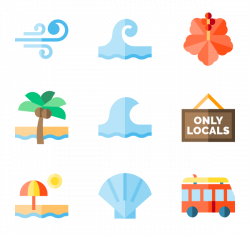 14 surfing icon packs - Vector icon packs - SVG, PSD, PNG, EPS ...