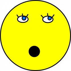 Surprised Smiley Face Clip Art at Clker.com - vector clip art online ...