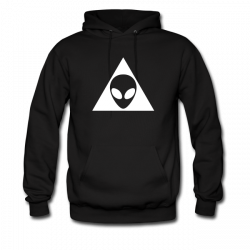 Space Alien T-Shirts Hoodies and More | Alien Head in Triangle ...