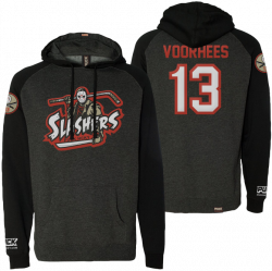 First jason 'slashers voorhees 13' pullover hockey hoodie ...