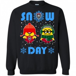 New Mexico Lobos Minion Ugly Christmas Sweaters Snow Day Snowflake ...