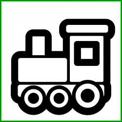 Fascinating Black And White Pumpkin Toy Train Icon Line Art Pic Of ...