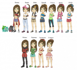 Trainer Reina's Outfits (UPDATED) by pandachick700 on DeviantArt