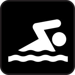 Kid swimming clipart black and white free 2 - Cliparting.com