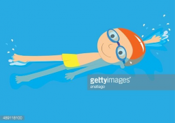 Backstroke Swimmer premium clipart - ClipartLogo.com