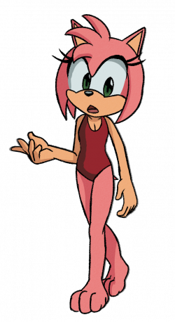 Sonic Boom Amy talking swimsuit | One Piece Swimsuit or nothing