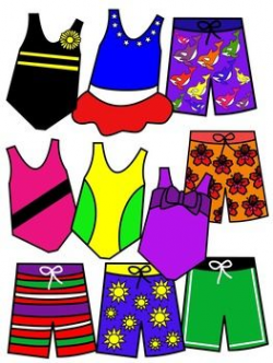 Bathing suit clip art * color and black and white | Pinterest | Clip ...