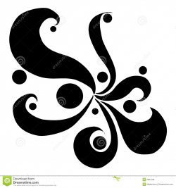 Swirl Designs Clip Art | ... clip art illustration of a ...