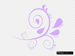 Lilac Simple Swirl Clip art, Icon and SVG - SVG Clipart
