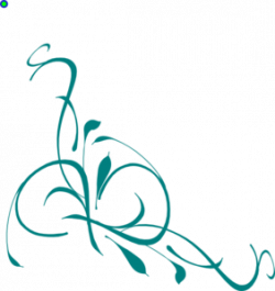Teal Swirls Clip Art at Clker.com - vector clip art online ...