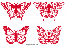 Butterfly Swirl Clipart Vector Files | FreePatternsArea