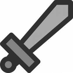 Clipart - Metal Sword Icon