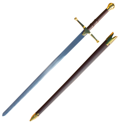 Double William Wallace Sword - Gold – Panther Wholesale