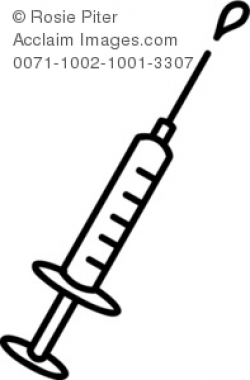 Clipart Illustration of a Syringe
