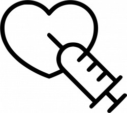 Syringe Injector Heart Adrenaline Reanimation Svg Png Icon Free ...