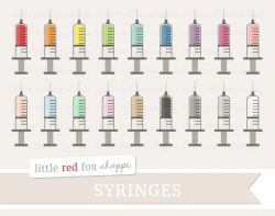 Syringe Clipart, Medical Clip Art Medicine Health First Aid Doctor Nurse  Blood Drop Icon Cute Digital Graphic Design Small Commercial Use