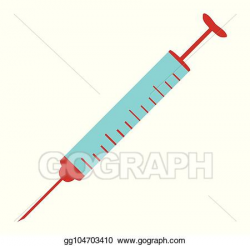 Vector Stock - Simple cartoon style hypodermic needle ...