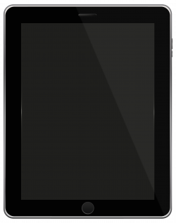 Black Tablet PNG Clipart - Best WEB Clipart