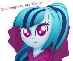 Sonata Dusk Is Excited About Tacos by VipeyDashie on DeviantArt