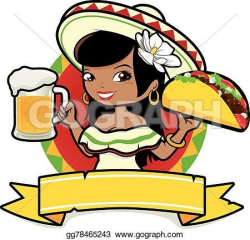 Mexican woman with beer and taco | Nanci's kitchen in 2019 ...