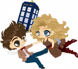 Doctor Who and River Song - Chibi Commission by YamPuff.deviantart ...