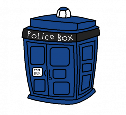 Doodlecraft: Police Box TARDIS Tote Bag!