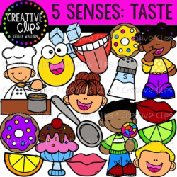 Taste: Five Senses Clipart {Creative Clips Clipart} | TpT