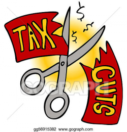 Vector Stock - Tax cuts. Clipart Illustration gg56915382 ...