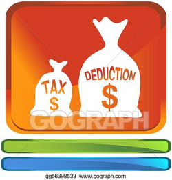 Vector Stock - Tax deduction. Clipart Illustration ...