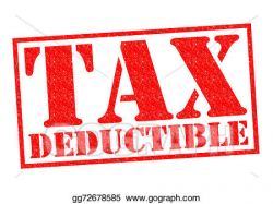 Drawing - Tax deductible. Clipart Drawing gg72678585 - GoGraph