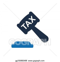 Clip Art Vector - Tax law icon. Stock EPS gg105983496 - GoGraph