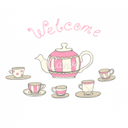 Invitation (portrait) – Illustrated Tea Cup Tea Party Invitation ...
