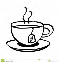 Cup of tea clipart black and white 3 » Clipart Portal