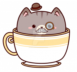 Earl Grey Tea Kitty _ Charm Design by pinkplaidrobot on DeviantArt