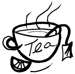 Free Tea Clipart Black And White, Download Free Clip Art ...