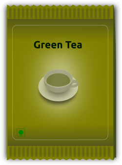Clipart - Green Tea Sachet