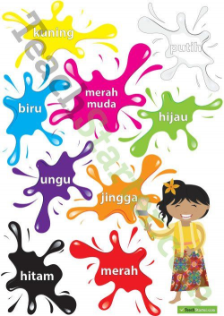 Colours - Indonesian Language Poster Teaching Resource ...