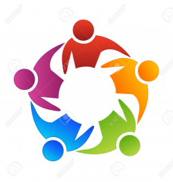 Teamwork diversity vector icon | Teamwork people logo icon ...