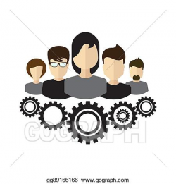Vector Clipart - Team management ceo icon. Vector ...