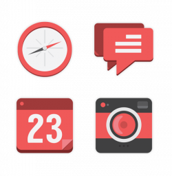 Flat Design: Icons + Branding by East Valiant, via Behance | Apps ...