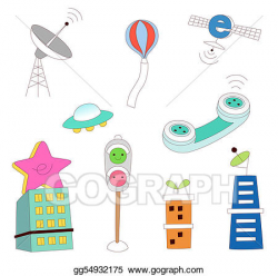 Clip Art - Modern science and technology. Stock Illustration ...