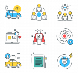 Smart technology 88 premium icons (SVG, EPS, PSD, PNG files)