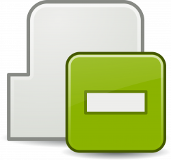 Clipart - Subtract Tab Icon