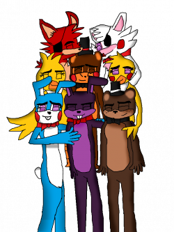 Five Nights at Freddy's Group Hug by SCFOfficial on DeviantArt