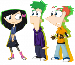 Teens Isabella, Ferb, and Phineas by PastelWing on DeviantArt