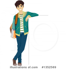 Teenage Boy Clipart #1352569 - Illustration by BNP Design Studio